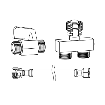 Вентиль 3/8 FF для установочного модуля GEBERIT 111.300.00.5 (только для !!!)