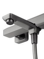 Смеситель для ванны с душем WONZON & WOGHAND DIAMOND, Темный графит (WW-88639011-BGM) - Gidratop.ru изображение