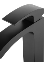 Смеситель для раковины высокий WONZON & WOGHAND FIT, Черный матовый (WW-88239009-MB) - Gidratop.ru изображение