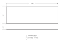 BELLAGIO Столешница из искусственного мрамора, 50187 Bianco 141х46 - Gidratop.ru изображение