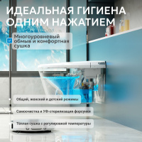 Электронный унитаз-биде ABBER Bequem AC1117S приставной белый - Gidratop.ru изображение