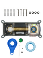 Смеситель для раковины встраиваемый WONZON & WOGHAND STICK, Брашированный никель (WW-88869017-BN) - Gidratop.ru изображение