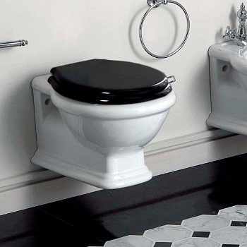 Унитаз подвесной безободковый "Rimless", 53х38,5см, цвет: белый