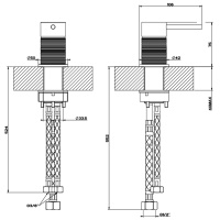 GESSI 316 рычаг удаленного управления, цвет: brushed black metal pvd - Gidratop.ru изображение