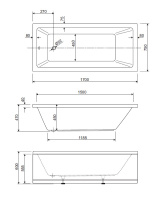 Акриловая ванна CEZARES PLANE SOLO-170-75-45-W37 - Gidratop.ru изображение