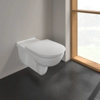 Подвесной безободковый унитаз Villeroy&Boch ViCare, альпийский белый, 4601R001 - Gidratop.ru изображение