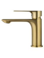 Смеситель для раковины WONZON & WOGHAND BRILLIANT, Брашированное золото (WW-88018079-BG) - Gidratop.ru изображение