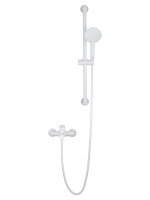 Смеситель для ванны с душевым гарнитуром WONZON & WOGHAND ALFA, Белый матовый (WW-AE3205-MW) - Gidratop.ru изображение