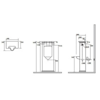 Писсуар напольный с сифоном и комплектом крепежей, цвет: белый - Gidratop.ru изображение
