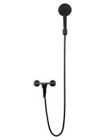 Смеситель для ванны с душем WONZON & WOGHAND CLICK, Черный матовый (WW-FE05L221-MB) - Gidratop.ru изображение