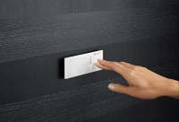 Клавиша смыва Geberit Sigma Type 70 115.630.SJ.1, черное стекло - Gidratop.ru изображение