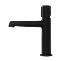 UNO Смеситель для раковины с донным клапаном, чёрный UNO-LVM-NERO - Gidratop.ru изображение