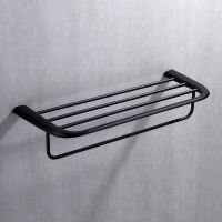 Полка для полотенец ABBER Nord AA1554B черная матовая - Gidratop.ru изображение