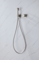 Смеситель ABBER Rund AF8725SP с гигиеническим душем, сатин - Gidratop.ru изображение