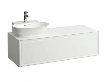 Тумба под раковину Laufen New Classic 117.5 х 45.5 х 34.5 см, 4.0608.5.085.631.1, подвесная, белый глянцевый, вырез слева