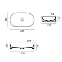 Catalano Zero Раковина накладная 60х35 см, цвет белый глянцевый - Gidratop.ru изображение