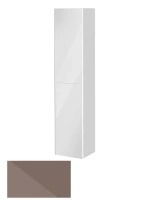 Шкаф-пенал Keuco Royal Reflex 34031 340002 подвесной 35 см, с корзиной, фасад зеркало, трюфель, петли справа - Gidratop.ru изображение