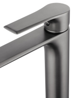 Смеситель для раковины высокий WONZON & WOGHAND BRILLIANT, Темный графит (WW-88019079-BGM) - Gidratop.ru изображение