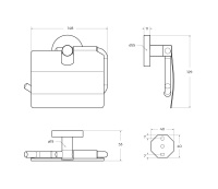 RELAX-PH-IN Держатель для туалетной бумаги, исполнение сатин - Gidratop.ru изображение