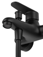 Смеситель для ванны с душем WONZON & WOGHAND ALFA, Черный матовый (WW-AE3204-MB) - Gidratop.ru изображение