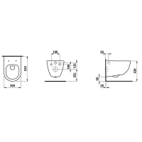 Подвесной безободковый унитаз Laufen Pro Rimless, крышка тонкая, микролифт, 8.6695.7.000.000.1 - Gidratop.ru изображение