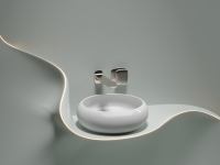 Умывальник чаша накладная круглая Element 360x360x120мм - Gidratop.ru изображение