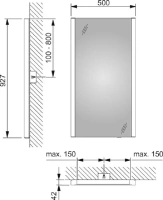 Комплект мебели Keuco Royal Reflex 50 см подвесной, белый, петли слева / петли справа - Gidratop.ru изображение