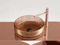 Умывальник чаша накладная круглая (цвет бежевый) Cristal 360x360x112мм - Gidratop.ru изображение