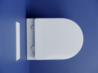 Подвесной унитаз Metropol Торнадо безоободковый белый - Gidratop.ru изображение