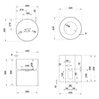 Раковина подвесная ABBER Stein AS2624 белая матовая - Gidratop.ru изображение