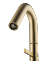 Смеситель для раковины высокий WONZON & WOGHAND, Брашированное золото (WW-6068-BG) - Gidratop.ru изображение