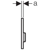 Клавиша Geberit Sigma Type 50 116.016.SQ.5, стекло коричневое - Gidratop.ru изображение