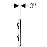 Кнопка для инсталляции Geberit Sigma Type 01 HyTouch 116.011.11.5, белая - Gidratop.ru изображение