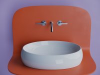 Умывальник чаша накладная овальная Element 560x390x150мм - Gidratop.ru изображение