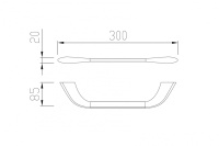 Полотенцедержатель ABBER Nord AA1551B черный матовый - Gidratop.ru изображение