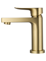 Смеситель для раковины WONZON & WOGHAND Blend, Брашированное золото (WW-A40222-BG) - Gidratop.ru изображение