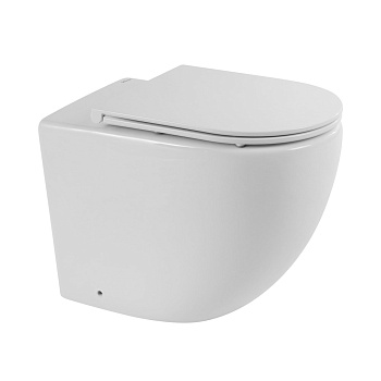 Унитаз приставной безободковый BelBagno SFERA-R BB2141CBR/BB870SC