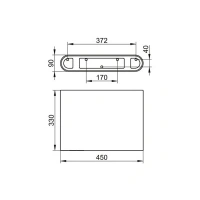 Сиденье для душа 04980000051, не откидное, цвет белый матовый - Gidratop.ru изображение