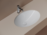 Раковина встраиваемая снизу CERAMICANOVA Era овальная 615x435x220 мм, цвет белый арт. CN6081 - Gidratop.ru изображение