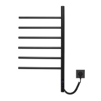 Полотенцесушитель электрический Vincea VTD-1S2CBE 43х80, черный, таймер - Gidratop.ru изображение