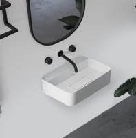 Раковина подвесная ABBER Stein AS2626 белая матовая - Gidratop.ru изображение