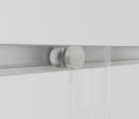 Душевой уголок Slim-N VSS-4SN9010CLBN, 1000*900, брашированный никель, стекло прозрачное - Gidratop.ru изображение