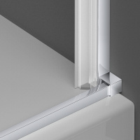 Душевой уголок Alpha VSR-3ALP9095MT, 950*900, хром, стекло текстурное - Gidratop.ru изображение