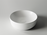 Умывальник чаша накладная круглая (цвет Белый Матовый) Element 355x355x125мм - Gidratop.ru изображение