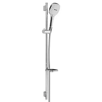 Душевой гарнитур Hansgrohe Raindance Select E 120 26621400, 90 см, 3 режима струи, корпус хром, лицевая часть белая