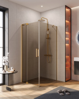 Душевой уголок CEZARES SLIDER-AH-1-90-80/90-BR-BORO - Gidratop.ru изображение
