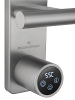 Полотенцесушитель электрический WONZON & WOGHAND NÜRNBERG, Брашированный никель (WW-AL345-BR) - Gidratop.ru изображение