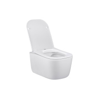 Унитаз подвесной Core VT1-28 безободковый, цвет белый, ультратонкое soft-close сиденье - Gidratop.ru изображение