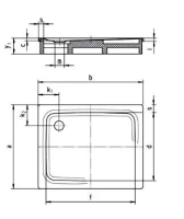 Поддон душевой Kaldewei Superplan мод. 406-2 120 x 90 x h12 cм, 4306.3500.0001 anti-slip - Gidratop.ru изображение