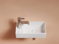 Умывальник подвесной прямоугольный (чаша справа, отверстие под смеситель слева) Element 407x217x100 - Gidratop.ru изображение